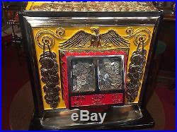 1935 WATLING Coin Front Rol-A-Top Slot Machine Watch Our Video