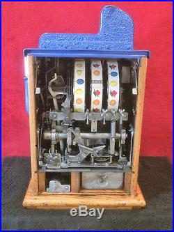 1936 Mills 10 cent Blue Front AKA Castle Front Slot Machine WATCH VIDEO