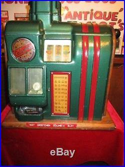 1937 Columbia Groetchen Antique Slot Machine