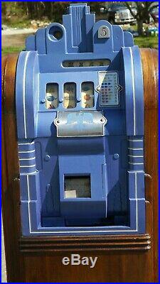 1937 MILLS EXTRAORDINARY Antique ART DECO CONSOLE 5c Slot Machine