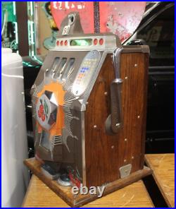 1937 Mills Novelty 5c Bursting Cherry Vintage 3 reel Slot Machine