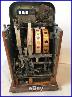 1937 Mills Novelty Co. Horse Head Bonus Slot Machine-great Condition