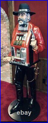 1940 Mills 5 Cent one arm bandit Cowboy Vending Slot Machine Rare