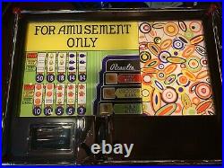 1940 PACE Console 5 Cent Slot Machine with Mint Vendor Watch Video