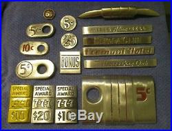 1940's/50's Mills Slot Machine Parts, All Original. Solid Shape, Free Shipping