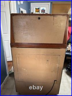 1940's Keeney's Bonus Super Bell 5 Cent Slot Machine NOT WORKING Except Lights