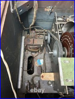1940's Keeney's Bonus Super Bell 5 Cent Slot Machine NOT WORKING Except Lights