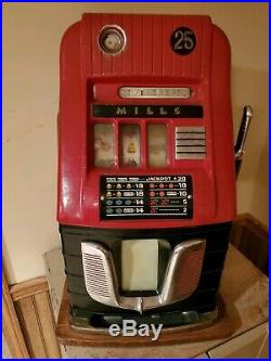 1940's Mills 25 Cent Slot Machine