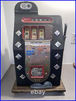 1940's Mills Slot Machine Diamond Front Good Condition Fully Functional