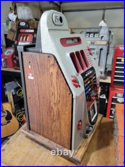 1940s 25 Cent Mills Black Cherry Slot Machine Original Paint