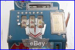 1940s 5 Cent Mills Castle Slot Machine For Parts or Repair (PAT) N 349 E