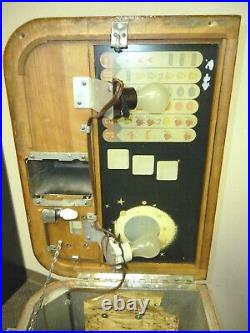 1940s Antique Slot Machine O. D. Jennings & Co. SILVER MOON CONSOLE