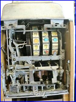 1940s Vintage Jennings Standard Chief 5 Nickel 5 Cent Slot Machine Original
