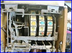 1940s Vintage Jennings Standard Chief 5 Nickel 5 Cent Slot Machine Original