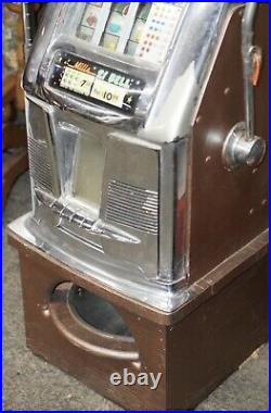 1940s Vintage Mills 21 Bell Slot Machine WORKS