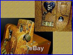 1941 Antique Collector's Mills QT Bell Sweetheart Nickel Slot Machine 3-Reel Fun