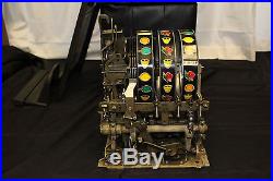 1945 25 ¢ MILLS Novelty BLACK CHERRY Halftop escalator bell Slot Machine
