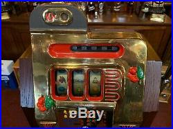 1946 10 Cent GOLDEN FALLS Club Console Slot Machine Watch Video