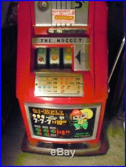 1946 Antique Mills High Top 5 Cent Slot Machine From The Nugget Casino In Spark