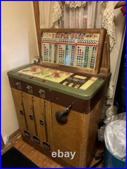 1946 Bally Triple Bell Console Slot Machine