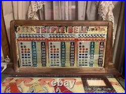 1946 Bally Triple Bell Console Slot Machine
