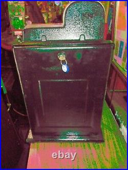 1946 Mills 5 Cent Black Cherry Antique Slot Machine