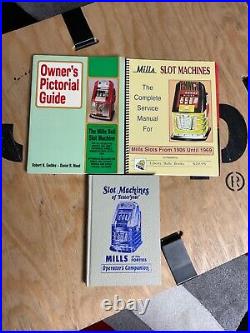 1946 Mills Extra Bell Aikens Aitkens Nickel 5 Cent Slot Machine with Books VIDEO