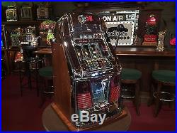 1947 MILLS 50 Cent Blue Bell Hi-Top Slot Machine Watch Our Video