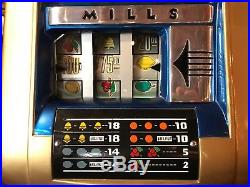 1948 GOLDEN NUGGET Casino 50 Cent MILLS Hi-Top Jackpot Slot Machine Video