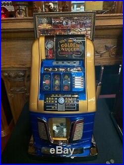 1948 MILLS Hi-Top Slot Machine Set From GOLDEN NUGGET Casino in LV Watch Video