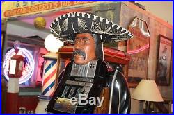 1948 Original One Mills Jewel Bell Harris Mexican Bandito Statue Slot Machine