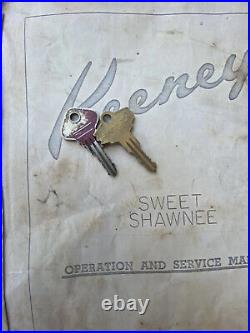 1950 Keeney's Sweet Shawnee coin op Slot Machine Working Original