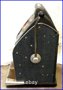 1950's SEGA DIAMOND 3 STAR 5 CENT COIN OPERATED MECHANICAL SLOT MACHINE
