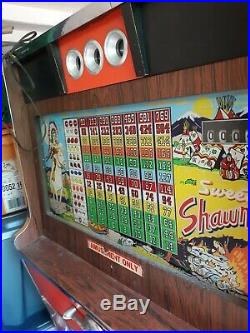 1950's Sweet Shawnee Working Slot Machine