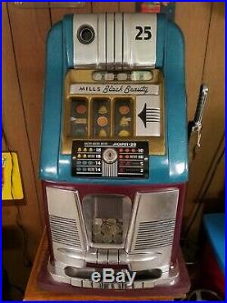 1956 Black Beauty High Top by Mills Novelty Slot Machine 100% Working