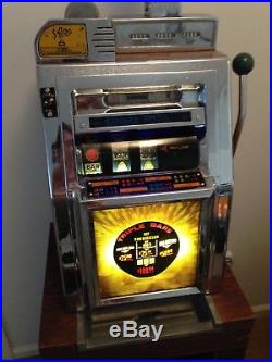 1960 Mills Sahara Hotel Las Vegas $1 slot machine mancave