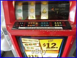 1960's Mills Nickel Slot Machine With Lit Interior Sold As Is Semi Working