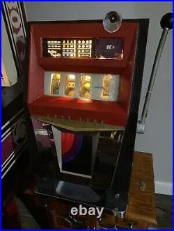 1965 Antique Dime Lord SEGA Slot Machine All Mechanical WORKS! Local Pickup