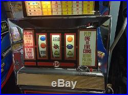 1968 Vintage Pioneer Gambling Hall 25 Cent Slot Machine by Bally-FREE SHIPPING