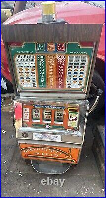 1970ish Bally Super Continental Slot Machine World Famous Jackpots