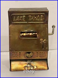 1970s Music Box'Lake Tahoe' Slot Machine Sinatra Tune Luck Be A Lady Tonight