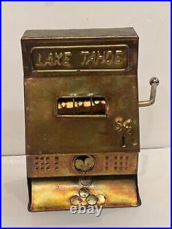 1970s Music Box'Lake Tahoe' Slot Machine Sinatra Tune Luck Be A Lady Tonight