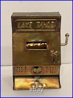 1970s Music Box'Lake Tahoe' Slot Machine Sinatra Tune Luck Be A Lady Tonight