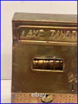 1970s Music Box'Lake Tahoe' Slot Machine Sinatra Tune Luck Be A Lady Tonight