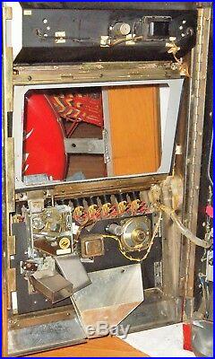 1985 Games of Nevada 1 To 5 Quarter Lighted Video Draw Poker Machine-FULLY WORKS