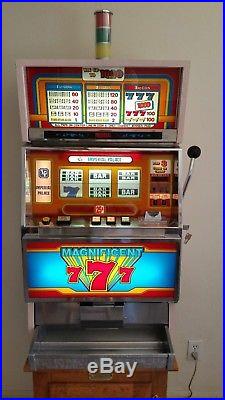 1986 Magnificent 7s Universal Slot Machine from Imperial Palace Casino Las Vegas