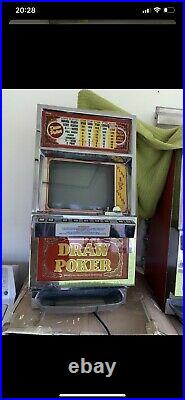 2 Antique Igt 25 Cent Draw Poker Slot Machine