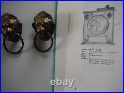 2 Rare Brass Lion Head Castings for a International One Wheeler Slot Machine