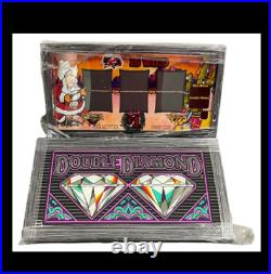 2 Vintage Casino Double Diamond/Wild West Casino Slot Machine Double Glass Pan