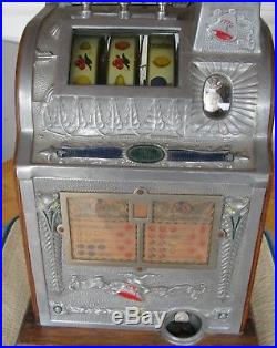 25 Cent Early Mills Slot Machine With Working Skill Stops